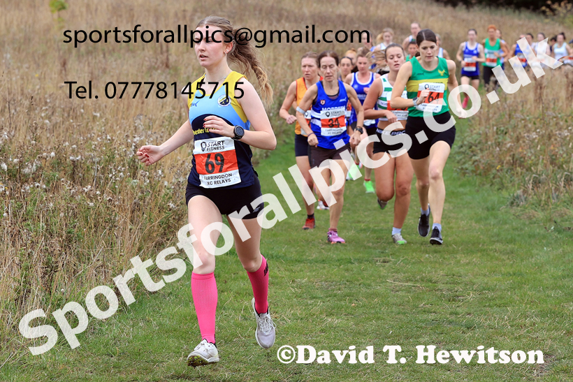 SSenior Womens Relay, 2025 Farringdon Cross Country Relays, Sunderland. Photo: David T. Hewitson/Sports for All Pics